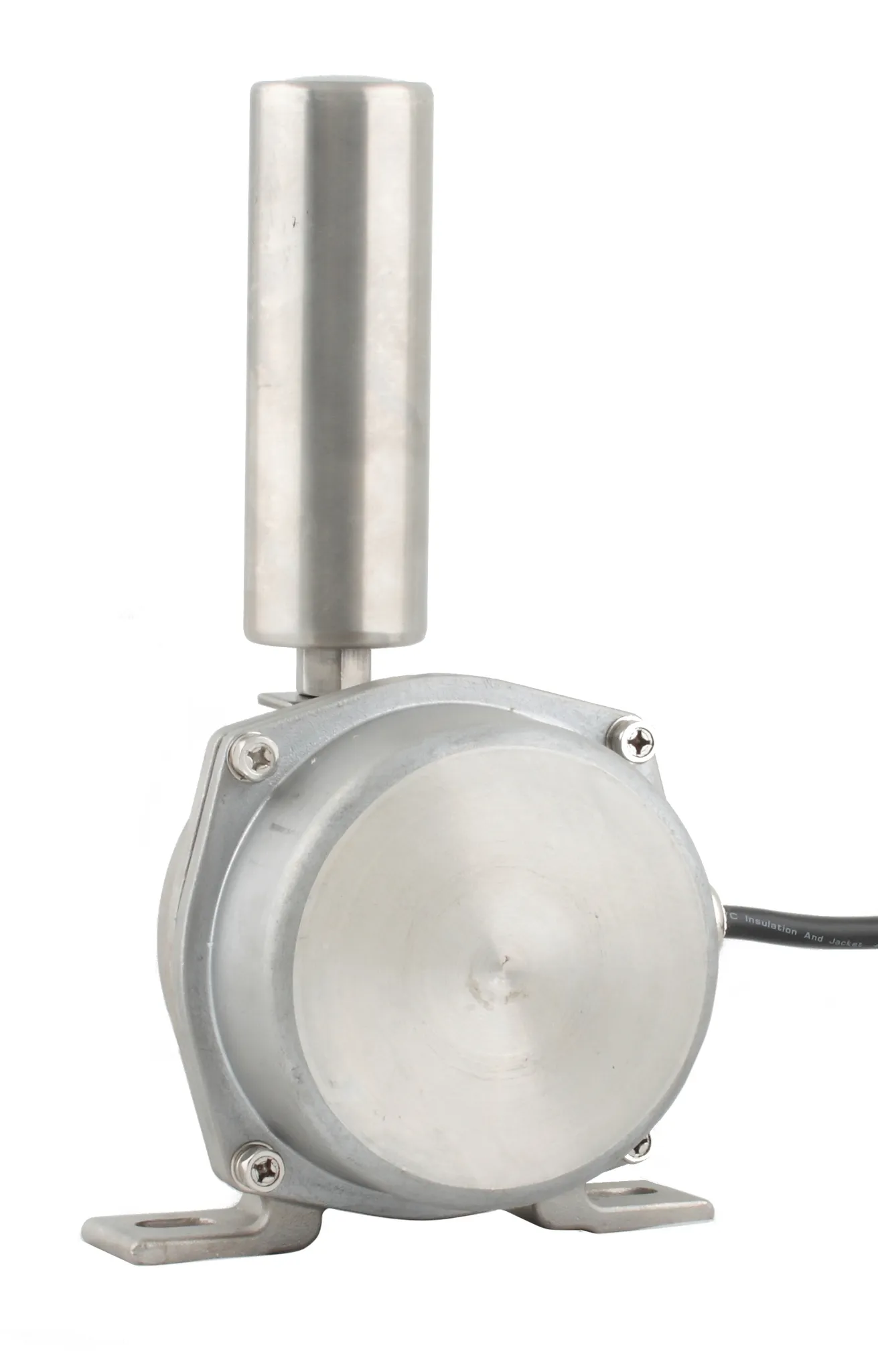 Датчик контроля схода ленты в корпусе из нерж. стали, -40...+75С, 250 VAC, 10 A, IP67, 2 релейных выхода, материал контактного ролика - нерж. сталь